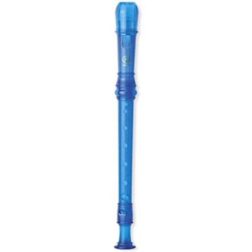 Flauta Dulce Soprano Digitacin Barroca Angel ASRB-251BL Plstico Azul
