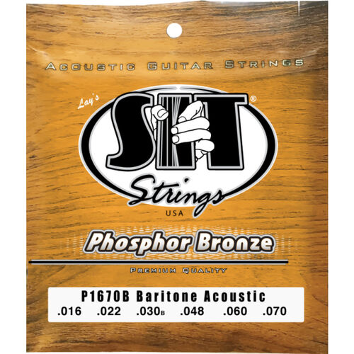Juego Cuerdas Guitarra Acstica SIT Phosphor Bronze P1670B 016-070