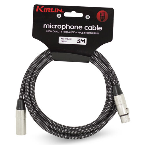 Cable Tela Micro Mw-440-6M Xlr M - Xlr F 24Awg Kirlin 001 - Negro