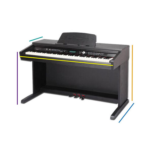 Funda Piano Digital Yamaha Cvp 508 C/Velcro 4mm Ortola 001 - Negro