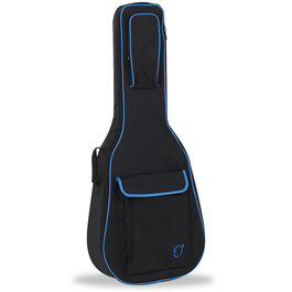 Funda Guitarra Clasica 20mm PE 47 Mochila sin Logo Ortola Negro y Turquesa