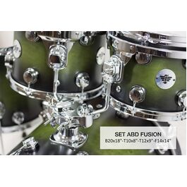 Set Abd Custom Fusion 20X18/10X8/12X9/14X14F Sb0030 Santafe Drums