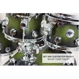 Set Abd Custom Pop-Rock II 22X18/12X9/16X16F Sb0060 Santafe Drums
