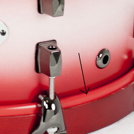 Montaje Arillo En Color En Parche Gonalca Rojo