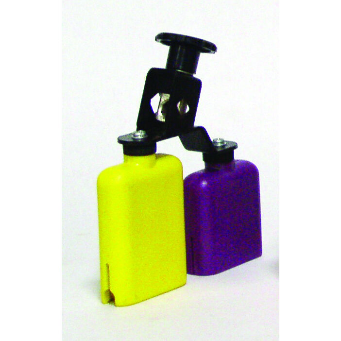 Temple Block Plastico Amarillo-Morado Db0733 Doble DB Percussion Amarillo