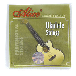 Juego Cuerdas Ukelele Au02 Nylon Negro Alice Negro