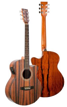Guitarra Acústica Daytona A401ce Mini Jumbo Ébano