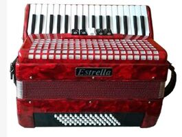 Acordeón Estrella 34/60 Rojo