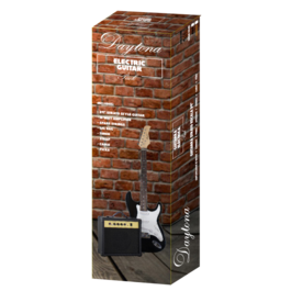 Pack de Guitarra Eléctrica Daytona Tipo Stratocaster Negro