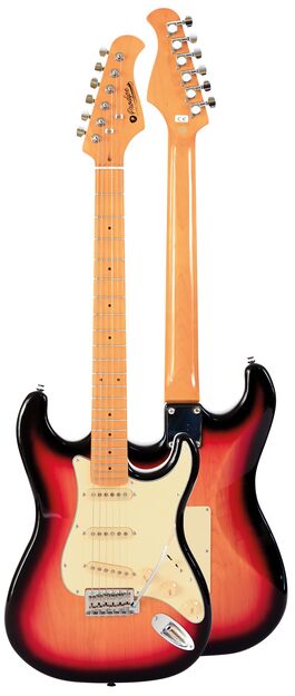 Guitarra Eléctrica Prodipe Serie St80-Ma Stratocaster Sunburst