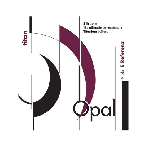 Cuerda violn For-Tune Opal Titan E Referenz 1 Mi Bola acero Medium 2 unidades en bolsa de seda 4/4