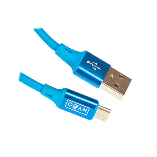 Cable Micro Usb Azul Oqan