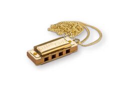 Hohner Armónica Diatónica Little Lady Gold Plated With Necklace
