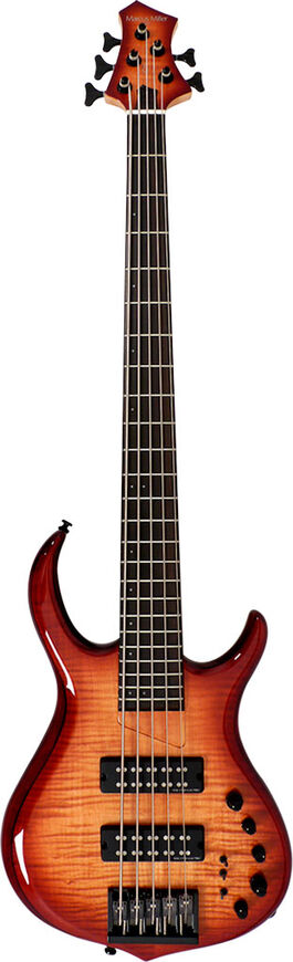 Marcus Miller Bajo de 5 Cuerdas m7 Alder-5 (2nd Gen) Brs Brown Sunburst