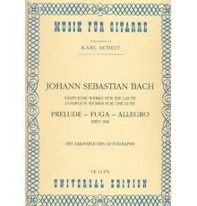 Prelude-Fuga-Allegro BWV 998 Prelude-Fuga-Allegro BWV 998