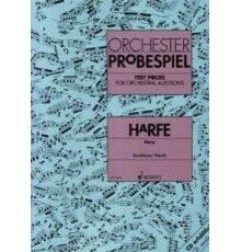 Orchester Probespiel. Harpe