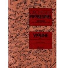 Orchester Probespiel. Violin Band 1