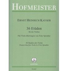 36 Etüden für die Violine
