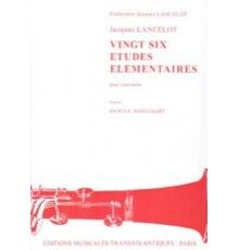 Vingt-Six Etudes Elementaires Pour Clarinet