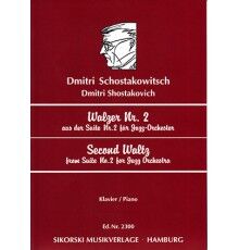 Walzer. Second Waltz 2 Jazz-Suite. Piano