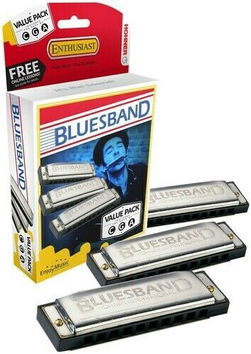 Armnica Diatnica Blues Band Value Pack Hohner