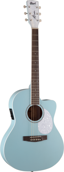 Cort Guitarra Electroacustica de 6 Cuerdas jade Classic Sky Blue Op Cort Guitarra Electroacustica de 6 Cuerdas jade Classic Sky Blue Op