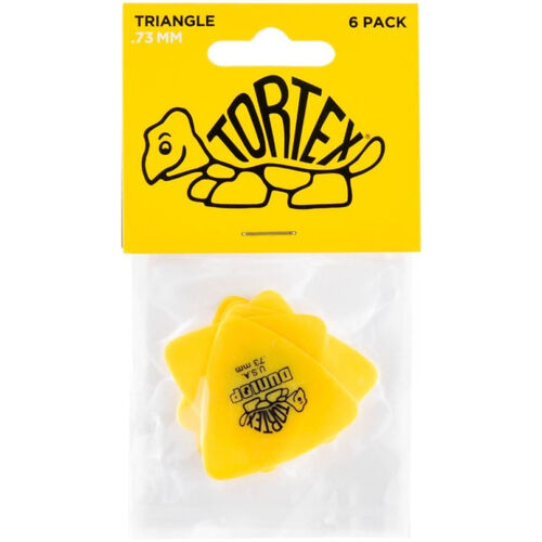 Bolsa 6 Púas Dunlop 431P-073 Tortex Triangle 0,73mm Pickers