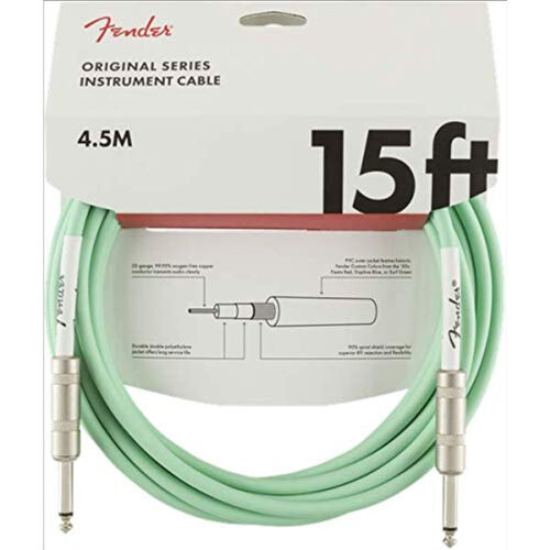 Cable Jack Fender 0515-058 Original Series Verde 4,5m