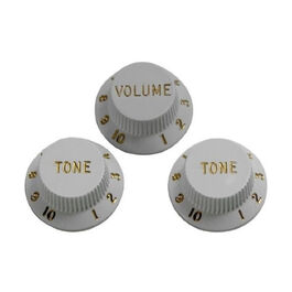 Botón Gotoh Stratocaster KW-240T Tono Blanco