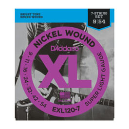 Juego D'Addario Eléctrica 7 Cuerdas EXL-120-7 (009)