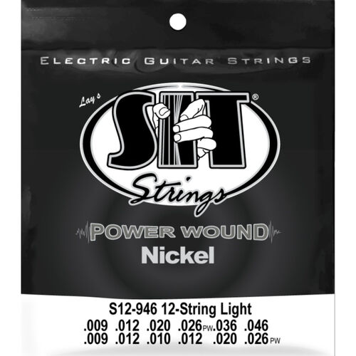 Juego 12 Cuerdas Guitarra Elctrica SIT Powerwound S12946 009-046