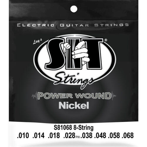 Juego 8 Cuerdas Guitarra Elctrica SIT Powerwound S81068 010-068