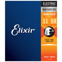 Juego Elixir Eléctrica Nanoweb 7 Cuerdas 12106 (011-059)
