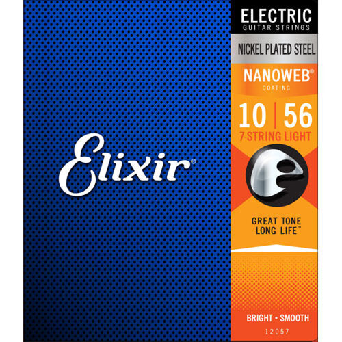 Juego Elixir Elctrica Nanoweb 7 Cuerdas 12057 (010-056)