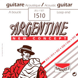 Juego Savarez Acústica Argentine 1510 10-45 Lazo