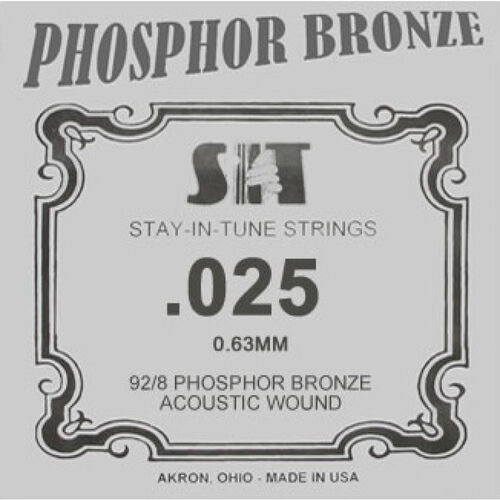 Cuerda Guitarra Acstica SIT Phosphor Bronze ,025B