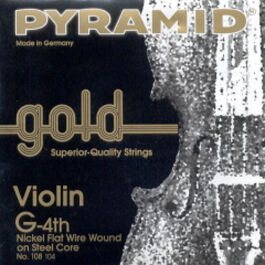 Cuerda 4ª Pyramid Gold Violín 4/4 108104