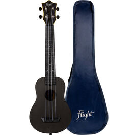 Ukelele Soprano Flight TUSL-35BK Travel Concert Scale Negro
