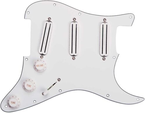 Repuesto de Guitarra / Bajo Pickgrd Assy,Triple Rails, Wht Seymour Duncan