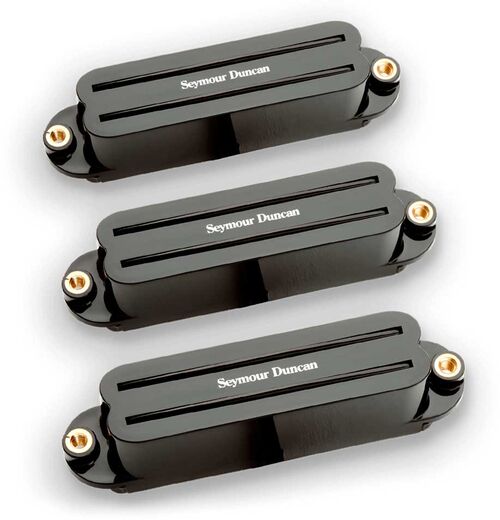 Pastilla Humbucker Set, Hot Rails, Strat Black Seymour Duncan