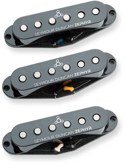 Pastilla Humbucker Zsl1s Zephyr Silver Strat Set Blk Seymour Duncan