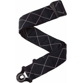 Correa D'Addario 50BAL02 Auto Lock Diamonds Acolchada Negra