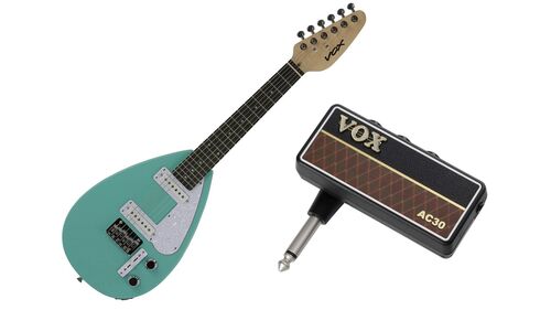 Guitarra Elctrica Escala Corta Pack Mk3 Mini Aqua Green Vox