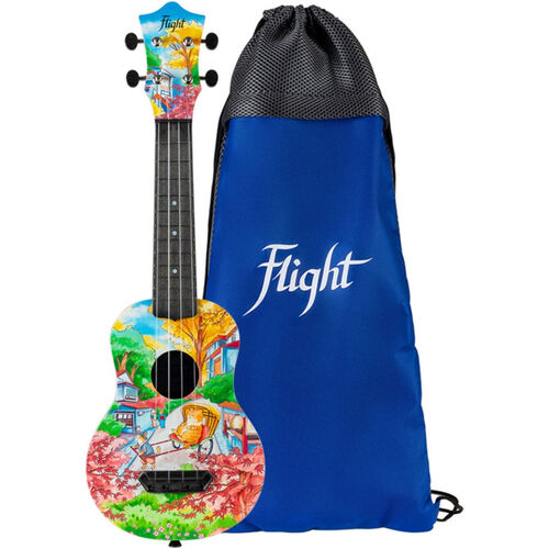 Ukelele Soprano Flight UTS-42 Ultra Travel Series Fat Cat