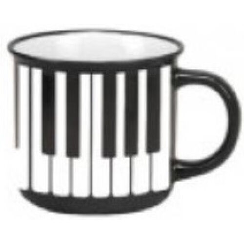 Taza Mug 350 ml. Agifty M-7016 Negra Teclado