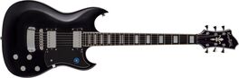 Guitarra Eléctrica Hagstrom Double Cut Pat Smear Signature Blk