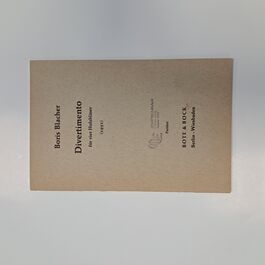 Divertimento Blacher Divertimento Blacher