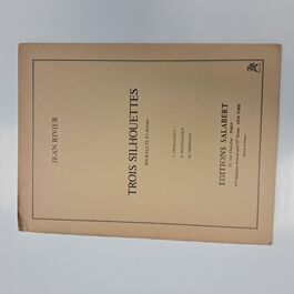 Trois Silhouettes pour Flute et Piano