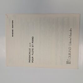 Passacaille op.35 pour Flûte et Piano