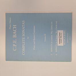 Complete Sonatas for Flute and Basso Continuo Volume III